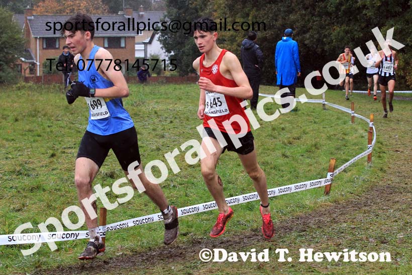 Mens Under-17s 2023 National Cross Country Relays, Berry Hill Park, Mansfield.  Photo: David T. Hewitson/Sports for All Pics